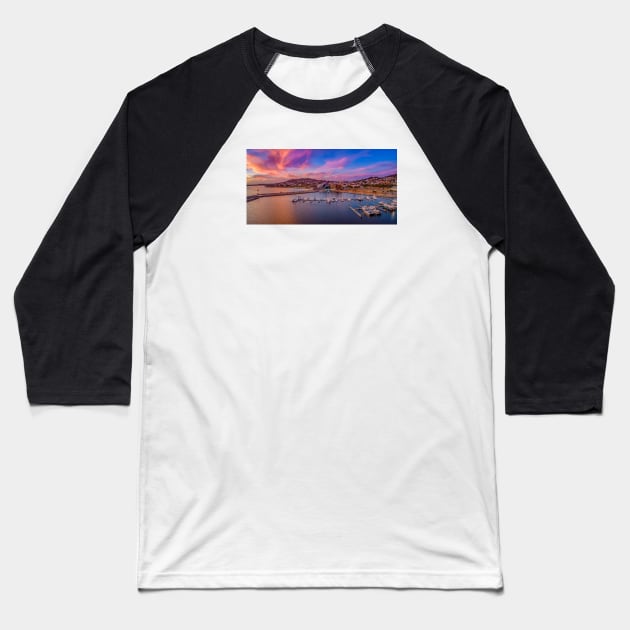 Albany Sunset Baseball T-Shirt by paulmp